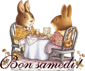 Gif animé Bon samedi lapin
